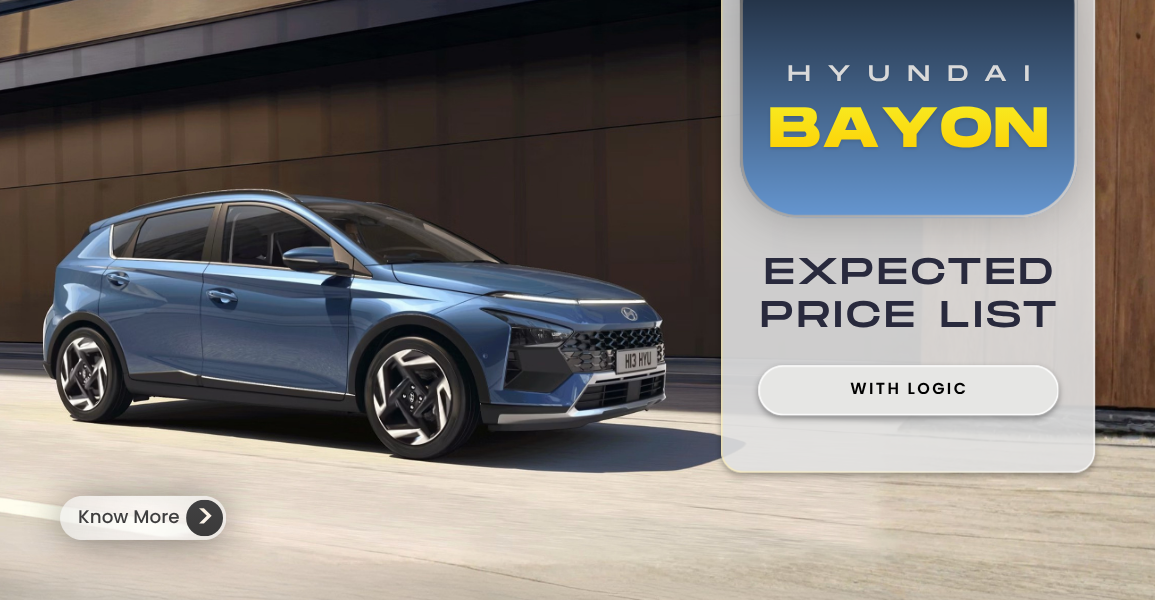 Hyundai Bayon Price Expectations With Logic